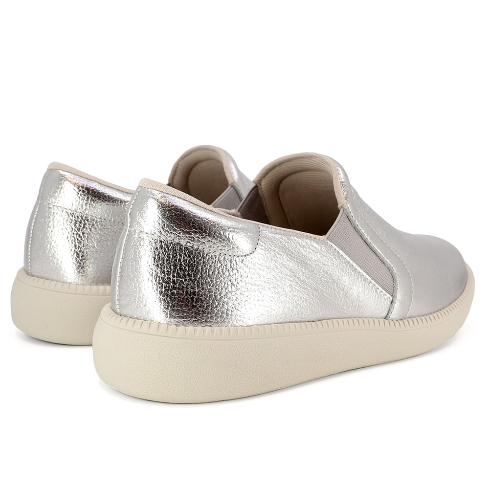 Tenis slip on store prata