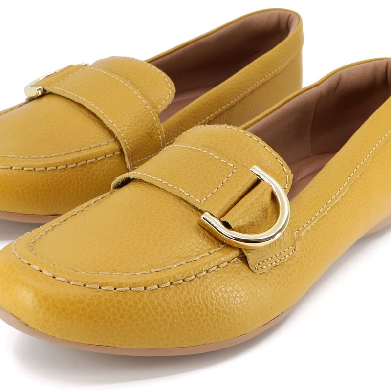 Mocassim amarelo hot sale