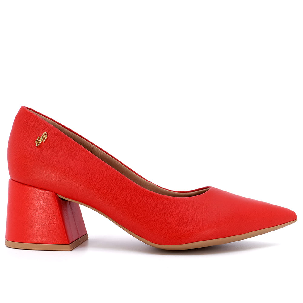 Scarpin hot sale usaflex vermelho